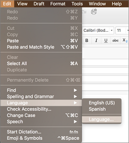 spell check in outlook for mac